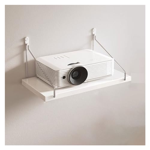 TQVLNMCR Wandgarderobe Wandregal Frei stanzbares Bücherregal Einfache Wandhalterung for Heimprojektoren Wandmontierte Set-Top-Box-Router-Halterung Garderobenwandhalterung(Small) von TQVLNMCR