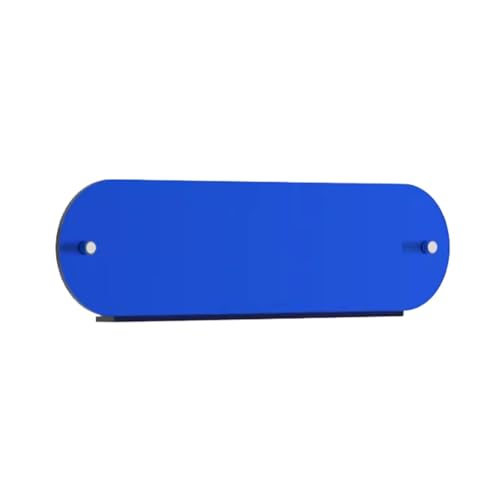TQVLNMCR Wandmontiertes schwebendes Bücherregal aus Acryl, transparente Badezimmer-Aufbewahrungsregale, Display-Nizer for Wohnzimmer und Schlafzimmer(Blue,100cm/39.4in) von TQVLNMCR
