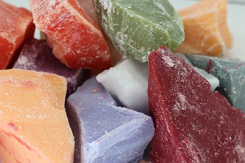 TR-FLAMES 15Kg Duft-Mix Bunte Wachsreste hochwertiges Paraffinblöcke Farbmix Wachsstücke DIY Kerzen Kerzenwachs Kerzenziehen gießen Kerzen Wachs von TR-FLAMES