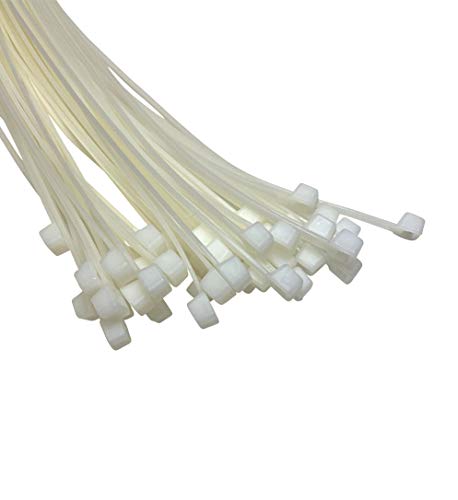 Weiß Kabelbinder Extra lange Krawatten 9mm x 750mm Schwerlast Zip 20 Stück von TR Cable