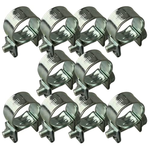 7-9mm Verzinkt Mini Kraftstoffleitung Rohr Klammern x10 7-9mm Verzinkt Mini Kraftstoffleitung Rohr Klammern x10 von TR