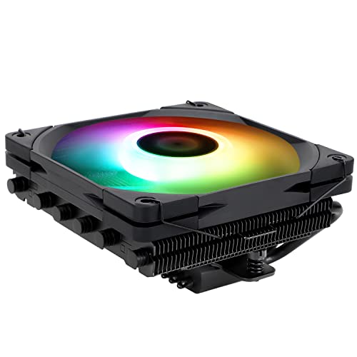 TR AXP120-X67 Black ARGB Low-Profile-CPU-Luftkühler mit 120mm TL-C12015B-S PWM Lüfter, 6 Heatpipes, Höhe 67mm, für AMD AM4 AM5/Intel 1700/1150/1151/1155/1200/2011 TR AXP120-X67 Black ARGB Low-Profile-CPU-Luftkühler mit 120mm TL-C12015B-S PWM Lüfter, 6 Heatpipes, Höhe 67mm, für AMD AM4 AM5/Intel 1700/1150/1151/1155/1200/2011 von TR