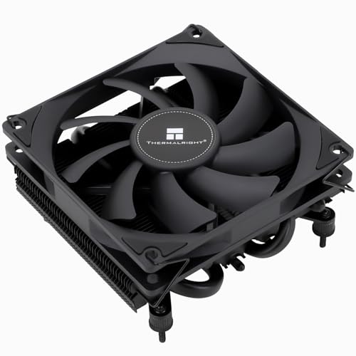 TR AXP90-X36 BLACK Low Profile Luftkühler für CPU, Höhe 36mm, PWM Lüfter TL-9015B Slim, AGHP-Technologie, für AMD AM4/Intel 1150/1151/1155/1156/1200(AXP90 X36 BLACK) von TR