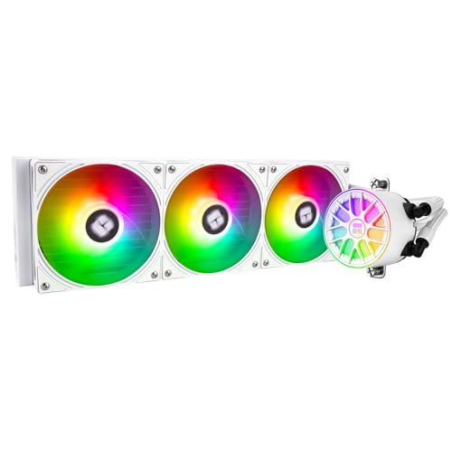 TR -Aqua Elite 360 V6 Argb White-CPU Flüssigkeitskühler, effiziente PWM gesteuerte Pumpe, für AM4 / AM5, Intel LGA1150 / 1151/1200/2011/1851/1700, integrierter Wasserkühler, weiß TR -Aqua Elite 360 V6 Argb White-CPU Flüssigkeitskühler, effiziente PWM gesteuerte Pumpe, für AM4 / AM5, Intel LGA1150 / 1151/1200/2011/1851/1700, integrierter Wasserkühler, weiß von TR