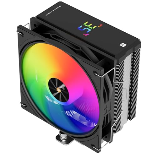 TR Assassin X 120R Digital ARGB Kühler für obere Abdeckung des digitalen Displays, TL-P12-S PWM Luftkühler, leise, unterstützt AM4/AM5, Intel LGA1851/1700/115X/1200 von TR