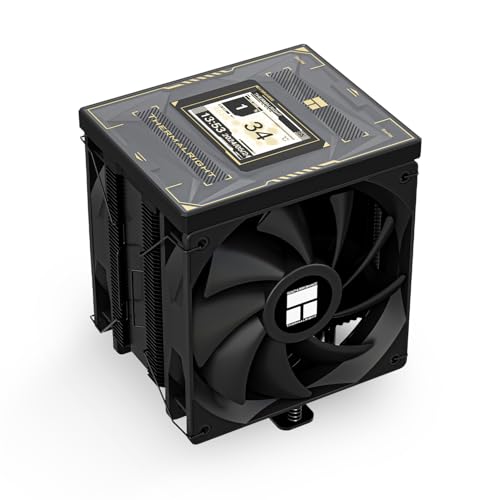 TR -Burst Assassin 120 Vision, 2,4 Zoll IPS-LCD-Display mit 320 x 240 Auflösung, Hochleistungs-Computer-Kühler, für LGA1851/1700 und AM4/AM5 von TR