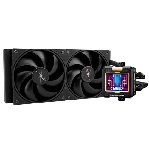 TR FW 240 Schwarz CPU AIO Cooler, PC 240 Spezifikation Wasserkühlungssystem, IPS LCD Display mit Auflösung 320 x 240, für AM5 & Intel LGA1700/17XX, Hochleistungspumpe TR FW 240 Schwarz CPU AIO Cooler, PC 240 Spezifikation Wasserkühlungssystem, IPS LCD Display mit Auflösung 320 x 240, für AM5 & Intel LGA1700/17XX, Hochleistungspumpe von TR