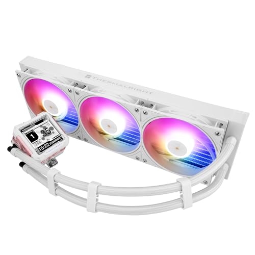 TR FW PRO 360 ARGB MEW CPU AIO Cooler, LCD-IPS-Bildschirm mit Auflösung 320 x 320, für AM5 und Intel 1700/1851, hohe Leistung, 360 Specs, wassergekühlt, mit abnehmbarer Anzeige von 6,3 cm (2,73 Zoll) von TR