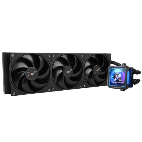 TR FW PRO 360 CPU AIO Cooler, LCD-IPS-Bildschirm mit Auflösung 320 x 320, für AM5 & Intel 1700/1851, Hochleistungs-Wasserkühlung, 360 Specs mit abnehmbarem Display 6,3 cm (2,73 Zoll) von TR