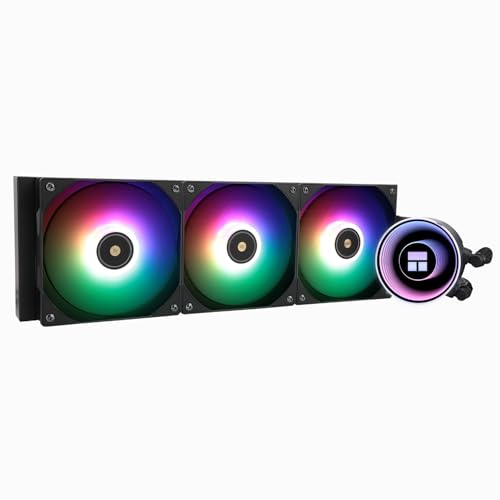 TR Frozen Notte 360 BLACK ARGB, Spezifikationen des schwarzen 360 CPU-Kühlers, 3 x PWM Lüfter, S-FDB V2 Lager, geeignet für AMD/AM4 AM5, Intel LGA 1700/1851/1151/1200/2011 von TR