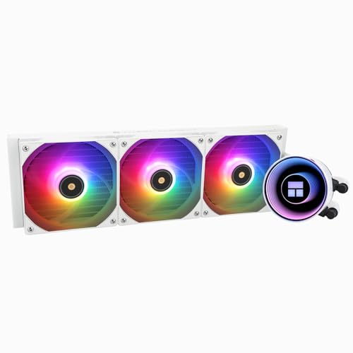TR Frozen Notte 360 WHITE ARGB CPU-Kühler, Wasser-CPU-Kühler, Spezifikationen des CPU-Kühlers 360 weiß, Dual-Lüfter PWM, S-FDB V2-Kugellager, geeignet für AMD/AM4, AM5, LGA1851 von TR