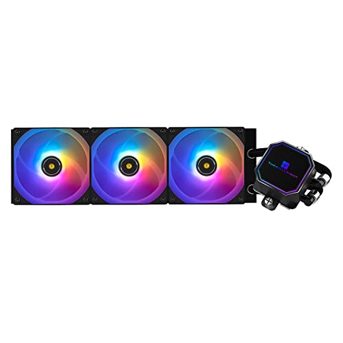 TR Frozen Prism 360 BLACK ARGB CPU-Flüssigkeitskühler mit 120 mm PWM Lüfter, integrierter Kühlkörper für AMD/AM4/AM5, INTEL 1700/1150/1151/1200/2011 von TR