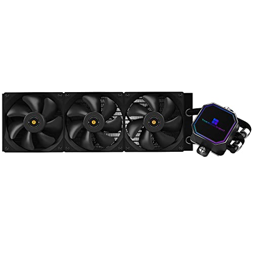 TR Frozen Prism 360 Black CPU-Flüssigkeitskühler mit 120 mm PWM Lüfter, integrierter Wasserkühler-Kühlkörper für AMD/AM4/AM5, INTEL 1700/1150/1151/1200/2011 von TR