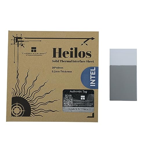 TR Heilos Solid Thermal Interface Blatt 30 × 40 × 0,2 mm für CPU/GPU, Wärmeleitfähigkeit 8,5 W/MK, keine Metallpartikel, Desktop/Computer TR Heilos Solid Thermal Interface Blatt 30 × 40 × 0,2 mm für CPU/GPU, Wärmeleitfähigkeit 8,5 W/MK, keine Metallpartikel, Desktop/Computer von TR