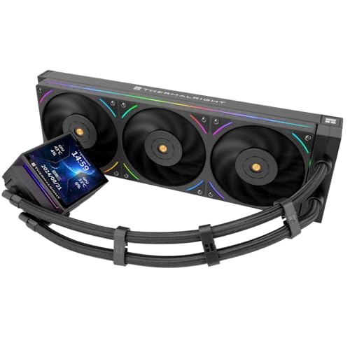 TR Hyper Vision 360 UB ARGB Schwarz AIO CPU Flüssigkeitskühler, für AM5 / Intel LGA1851 / 1700, magnetisch absorbierender LCD-Bildschirm von 3,95 Zoll mit Auflösung von 480 x 480 für Bilder TR Hyper Vision 360 UB ARGB Schwarz AIO CPU Flüssigkeitskühler, für AM5 / Intel LGA1851 / 1700, magnetisch absorbierender LCD-Bildschirm von 3,95 Zoll mit Auflösung von 480 x 480 für Bilder von TR
