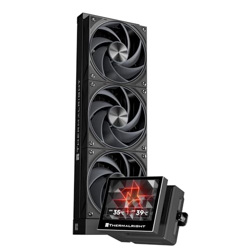 TR Stream Vision 360 Schwarz Aio CPU Kühler, 360 mm Radiator, 3,5 Zoll IPS Farb-LCD mit integriertem 60 mm Lüfter, Auflösung 640 x 480, magnetischer Kühlkopf-AM4/AM5-LGA1851/1700 TR Stream Vision 360 Schwarz Aio CPU Kühler, 360 mm Radiator, 3,5 Zoll IPS Farb-LCD mit integriertem 60 mm Lüfter, Auflösung 640 x 480, magnetischer Kühlkopf-AM4/AM5-LGA1851/1700 von TR