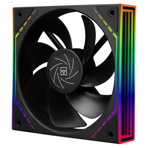 TR TL-M12R 120 mm ARGB CPU Cooler Fan kommt mit ARGB Spiegeleffekt, leiser PC PWM Lüfter mit 1500 U/min Geschwindigkeit, ARGB-Lüfter CPU-Kühlung, Schwarz TR TL-M12R 120 mm ARGB CPU Cooler Fan kommt mit ARGB Spiegeleffekt, leiser PC PWM Lüfter mit 1500 U/min Geschwindigkeit, ARGB-Lüfter CPU-Kühlung, Schwarz von TR