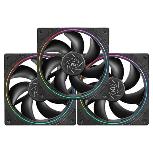 TR TL-S12X3 Gehäuselüfter 120 mm 4-poliger PWM-Anschluss, leiser Computerlüfter mit S-FDB-Lager im Lieferumfang enthalten, Lüfter bis zu 1500 U/min TR TL-S12X3 Gehäuselüfter 120 mm 4-poliger PWM-Anschluss, leiser Computerlüfter mit S-FDB-Lager im Lieferumfang enthalten, Lüfter bis zu 1500 U/min von TR