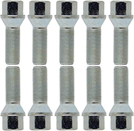 10 Radschrauben Radbolzen Kegelbund silber M12x1,25 30 mm von TRACER