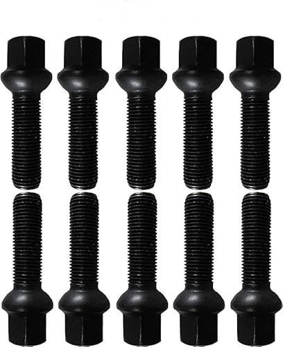 10 Radschrauben Radbolzen schwarz Kugelbund M14x1,5 65mm R14 10 Radschrauben Radbolzen schwarz Kugelbund M14x1,5 65mm R14 von TRACER