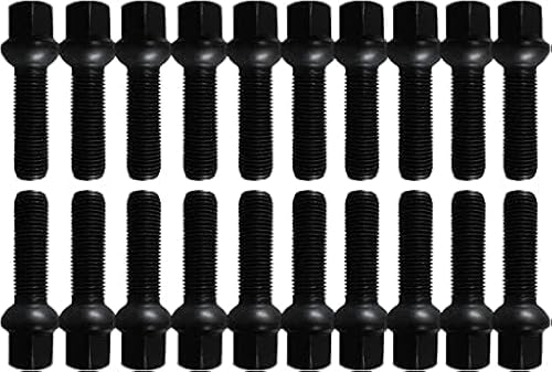 20 Radschrauben Radbolzen Kugelbund M12x1,5 40mm R12 schwarz passend für Mercedes Alufelgen 20 Radschrauben Radbolzen Kugelbund M12x1,5 40mm R12 schwarz passend für Mercedes Alufelgen von TRACER