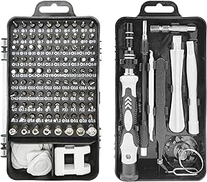 Feinmechaniker Schraubendreher Set TRACER - 115 in 1 Mini Schraubendreher Set, Präzisions Schraubendreher Set geeignet für Kameras, Handys, Brillen, Uhren Spielzeug etc. von TRACER