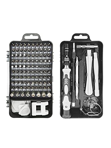 Feinmechaniker Werkzeug Set Mini Schraubenzieher: 115 in 1 Handy Reparatur Werkzeug Set mit Bits für PC Computer iPhone Laptop Tablet PS5 Xbox Spielzeug Uhren Kamera Brillen von TRACER