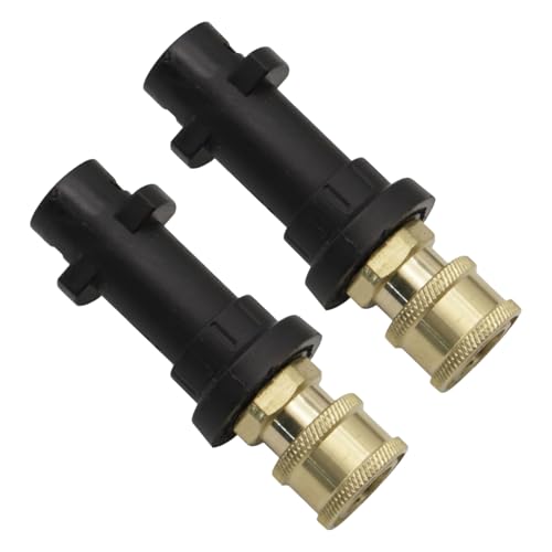 Hochdruckreiniger-Adapter, 6,35 mm (1/4 Zoll), Schnellanschluss, weiblich, Anschlusszubehör, kompatibel mit Kärcher K-Serie, K2/K3/K4/K5/K6/K7 Hochdruckreiniger-Pistolenadapter für Auto, Hofreinigung von TRACOMPAN