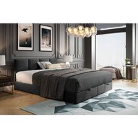 Royal Boxspringbett 200x200 mit Bettkasten Bonell H3 mit Topper Dunkelgrau - Trada Royal Boxspringbett 200x200 mit Bettkasten Bonell H3 mit Topper Dunkelgrau - Trada von TRADA