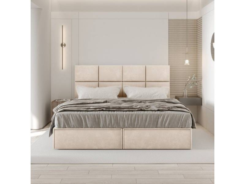 TRADA Boxspringbett GARDA mit Pocketmatratze & Topper 160x200 cm (Bett + Matratze + Topper), in verschiedenen Größen und Farben von TRADA