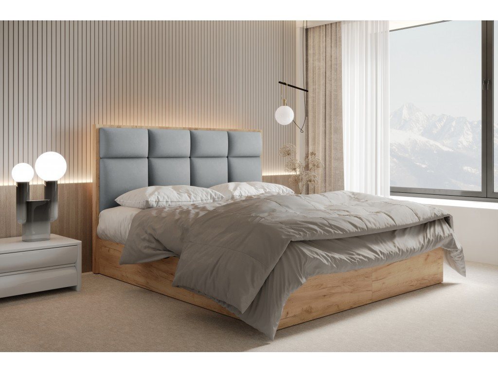 TRADA Boxspringbett SELVA 200x200 - Taschenmatratze Matratze - Elegant Bett mit Topper (Bett + Matratze + Topper), Mit seitlich öffnenden Bettkästen von TRADA