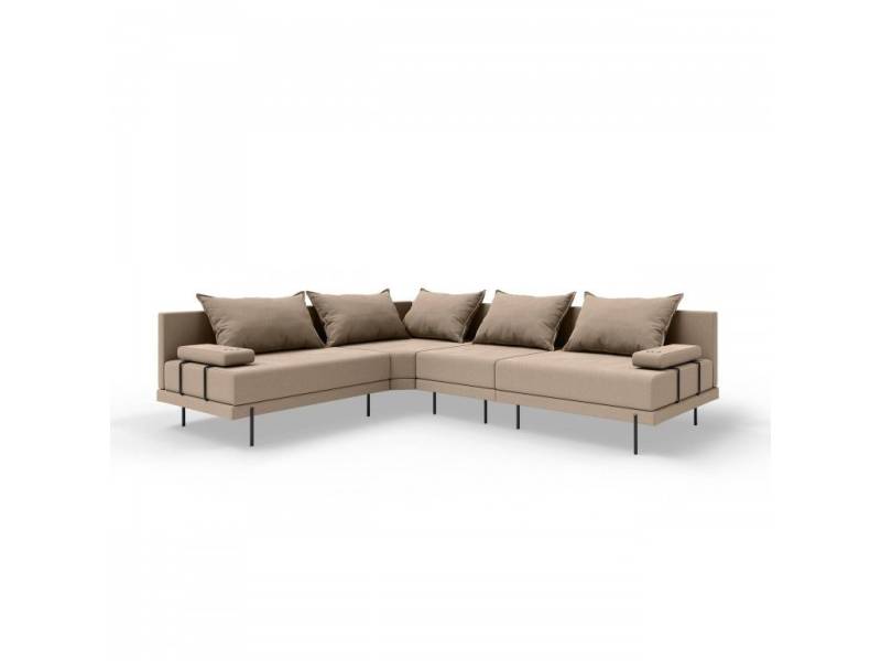 TRADA Gartenlounge-Set Gartensofa M beständig gegen Sonnenlicht & Wasser - Beige, Gartensofa mit 2 Getränkehaltern TRADA Gartenlounge-Set Gartensofa M beständig gegen Sonnenlicht & Wasser - Beige, Gartensofa mit 2 Getränkehaltern von TRADA