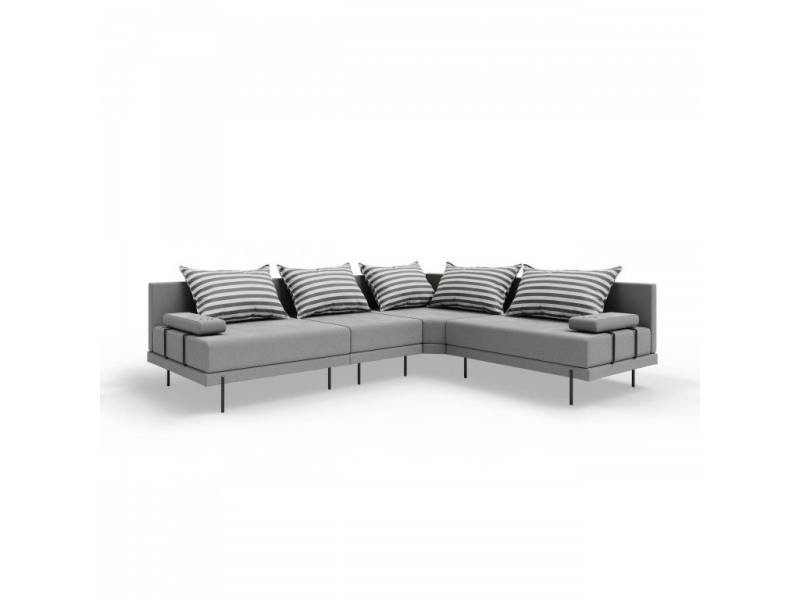 TRADA Gartenlounge-Set Gartensofa M beständig gegen Sonnenlicht & Wasser - Schwarz, Gartensofa mit 2 Getränkehaltern TRADA Gartenlounge-Set Gartensofa M beständig gegen Sonnenlicht & Wasser - Schwarz, Gartensofa mit 2 Getränkehaltern von TRADA
