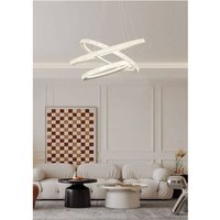 Trade Shop - 132 W WEISS LED KRONLEUCHTER 3 RINGE MIT KRISTALLEN LICHT 6500K 3000K 4000K LP-33B - Trade Shop - 132 W WEISS LED KRONLEUCHTER 3 RINGE MIT KRISTALLEN LICHT 6500K 3000K 4000K LP-33B - von TRADE SHOP TRAESIO