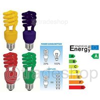 Trade Shop Traesio - Trade Shop - energie resparking lampadina colorata 13W blu rossa giallde e14 e27 - Trade Shop Traesio - Trade Shop - energie resparking lampadina colorata 13W blu rossa giallde e14 e27 - von TRADE SHOP TRAESIO