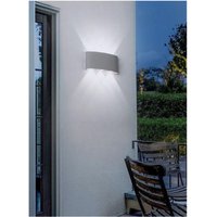 Trade Shop - applique 16W up&down wandleuchte grau outdoor IP65 licht 4000K 3000K 6500K ES68 - von TRADE SHOP TRAESIO