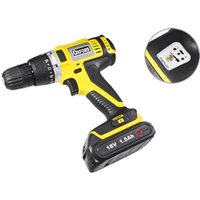 Trade Shop Traesio - Trade Shop - trapano avvitatore cordless doppia batteria litio 18V led indicator batterien - von TRADE SHOP TRAESIO