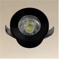 Trade Shop Traesio - Trade Shop - 1W led deckeneinbaustrahler IP20 schwarz mini spot schrittlicht natürliches licht 00298 - Trade Shop Traesio - Trade Shop - 1W led deckeneinbaustrahler IP20 schwarz mini spot schrittlicht natürliches licht 00298 - von TRADE SHOP TRAESIO