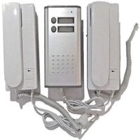 Trade Shop - zwei-familien-sprechanlage-set türöffner tor 2 kabel zwei handsets - von TRADE SHOP TRAESIO