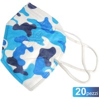 Trade Shop - 20 FFP2 VENTILLOSE SCHUTZMASKEN MILITÄRISCHE TARNFARBE BLAU - Trade Shop - 20 FFP2 VENTILLOSE SCHUTZMASKEN MILITÄRISCHE TARNFARBE BLAU - von TRADE SHOP TRAESIO
