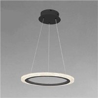 Trade Shop - 24 watt led pendelleuchte circle ring kristall effekt schwarz 31906 - Trade Shop - 24 watt led pendelleuchte circle ring kristall effekt schwarz 31906 - von TRADE SHOP TRAESIO