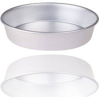 Trade Shop - 2er-Set Kuchenform Pastiera 34 cm, für den Backofen, Aluminium, antihaftbeschichtet - von TRADE SHOP TRAESIO