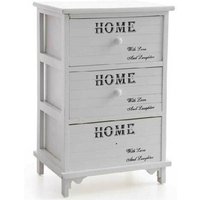 Trade Shop - 3-SCHUBLADEN-KOMMODE 60X40X31CM nachttisch home weiss holz modern mehrzweck - Trade Shop - 3-SCHUBLADEN-KOMMODE 60X40X31CM nachttisch home weiss holz modern mehrzweck - von TRADE SHOP TRAESIO