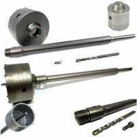 Trade Shop - CAROTATRICE TAZZOPER MURO PIETRA DA 30 A 160MM + ASTA DA 60CM SDS PLUS - -150 mm - von TRADE SHOP TRAESIO