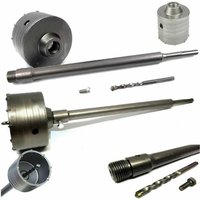 Trade Shop Traesio - Trade Shop - carotatrice tazzoper muro pietra da 30 a 160MM + asta da 60CM sds plus - -100 mm - von TRADE SHOP TRAESIO