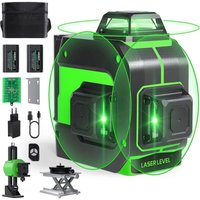 Trade Shop - LIVELLA LASER AUTOLIVELLANTE 360 ° LIVELLA LASER VERDE 2 BATTER RECARISCHE - von TRADE SHOP TRAESIO