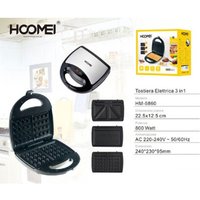 Trade Shop Traesio - Trade Shop - 3IN1 elektrischer toaster 800 watt abnehmbare platten grill sandwich waffel toast - Trade Shop Traesio - Trade Shop - 3IN1 elektrischer toaster 800 watt abnehmbare platten grill sandwich waffel toast - von TRADE SHOP TRAESIO