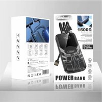 Trade Shop - TRAGBARE POWER BANK 4 KABEL MIT SMART CHIP 15000MAH Q-CD777 MIT TASCHENLAMPE - Trade Shop - TRAGBARE POWER BANK 4 KABEL MIT SMART CHIP 15000MAH Q-CD777 MIT TASCHENLAMPE - von TRADE SHOP TRAESIO