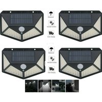 Trade Shop - 4 Stück Solarbetriebene 100 led Außenstrahler Lampe Bewegungsmelder - Trade Shop - 4 Stück Solarbetriebene 100 led Außenstrahler Lampe Bewegungsmelder - von TRADE SHOP TRAESIO