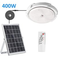 Trade Shop Traesio - Trade Shop - 400 w solarpanel led deckenleuchte mit dämmerungssensor IP65 aussen - von TRADE SHOP TRAESIO